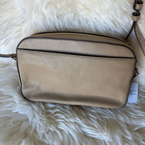 Michael Kors Jet Set East West Chain Crossbody bag in a camel giraffe print NEW - Picture 3 of 10